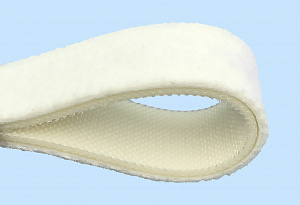 2/27 6 U1/0 Felt White (DR) конвейерные ленты с покрытием (пвх, пу, силикон, эластомер) - фото