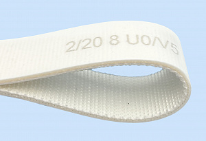 2/20 8 U0/V5 80A S White (AS) конвейерные ленты с покрытием (пвх, пу, силикон, эластомер) - фото