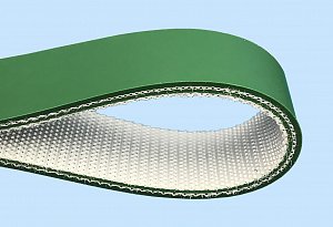 2/27 10 U0/V10 80A S Green (DR) конвейерные ленты с покрытием (пвх, пу, силикон, эластомер) - фото